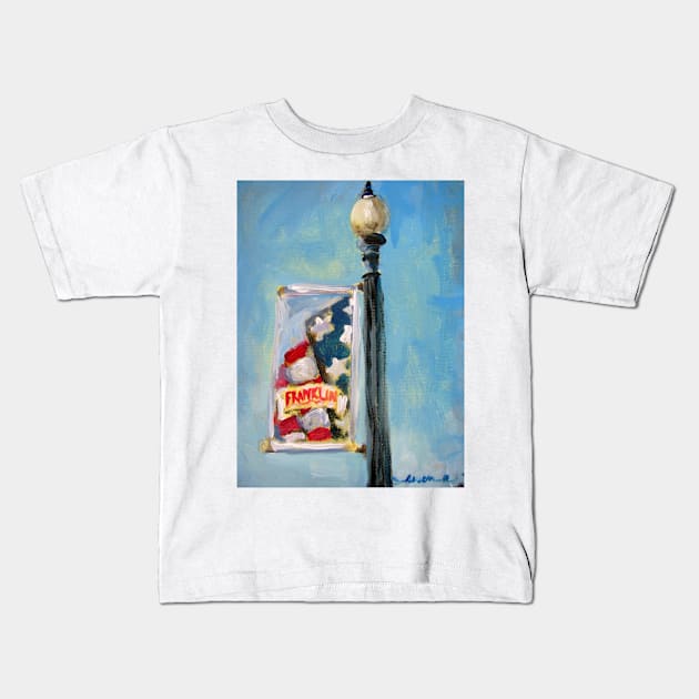 Banners of Franklin - Summer Kids T-Shirt by Susan1964